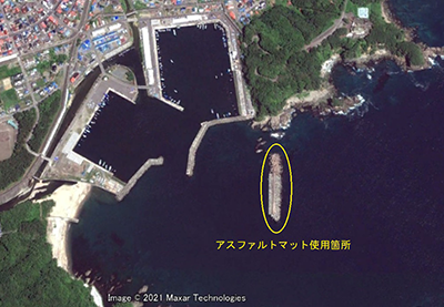 震災前の衛星写真（2009年7月）Google Earthより