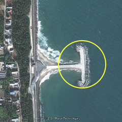 震災前の衛星写真(2009年12月)