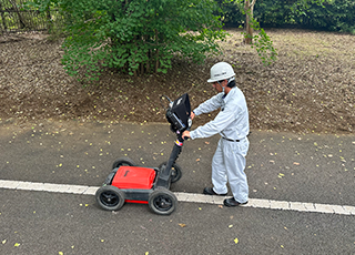 地中レーダー探査